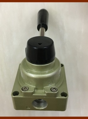 三位四通手动换向气阀开关阀手转阀HV-02/03/04 HV200-02 HV300