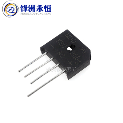 KBU808 KBU810 GBU810 扁桥 整流器 8A/800V单相整流桥堆MDD/国产