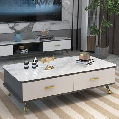 电视柜茶几组合现代简约茶几家用客厅小户型出租屋爆款茶几带抽屉