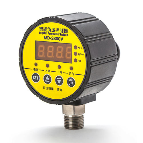MEOKON智能负压控制器数显真空压力表开关-100KPA径向MD-S800V