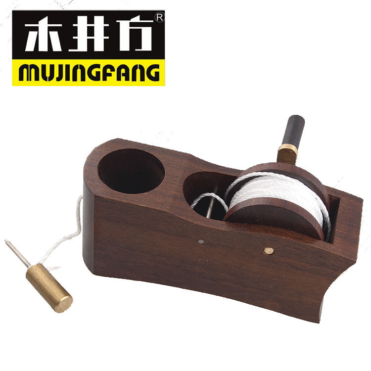 木井方 木工手卷式墨斗划线器6.7米装修手动墨斗 木工工具