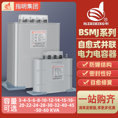 指明集团正品BSMJ0.45/0.48/0.4/0.415/0.69自愈式低压并联电容器