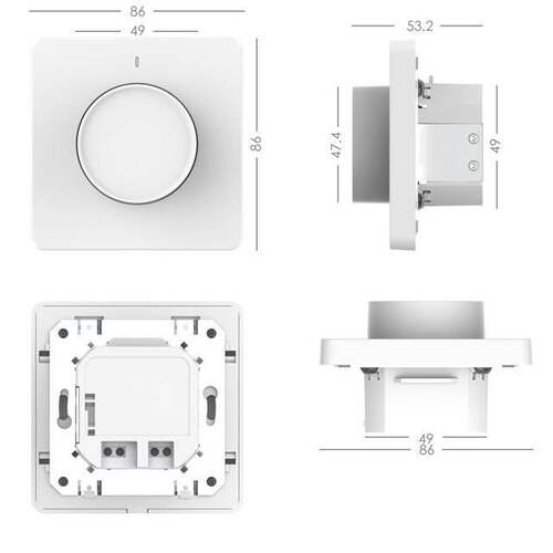 LED调光控制面板zigbee调光面板 调光开关旋钮灯光亮度调节器led