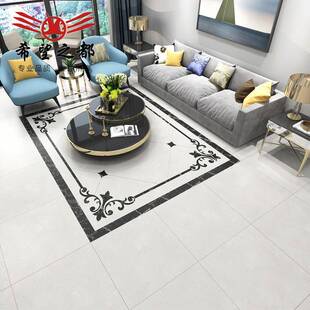 希望之都 柔砖光通体大石瓷800x800灰BJY8084白色客厅地砖理简约