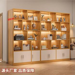 书柜一靠墙柜落地耐用大容量多功能客厅展示881多层体酒柜收纳储