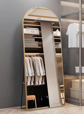 穿衣镜全镜家用BZO卧室壁挂落地贴墙服店试装衣拱立体身全身试门