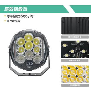 7英寸5w黄白色双LED7越野车灯TH 汽车工作灯检修 W075欧美跨境款
