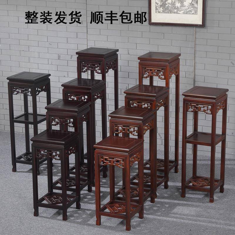 实代木花客架苏作简约现盆景架仿古式多层厅植物架H8001中花几入