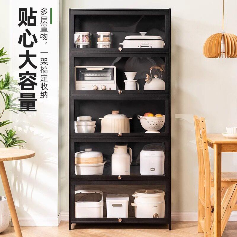 客厨房收纳家用餐边柜柜靠墙一体橱碗柜厅储物柜子柜多功能置350F