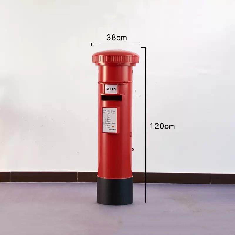 铁艺电话亭邮列筒摆大厅P售楼落地场件景WY-1688展厅陈装饰商场D