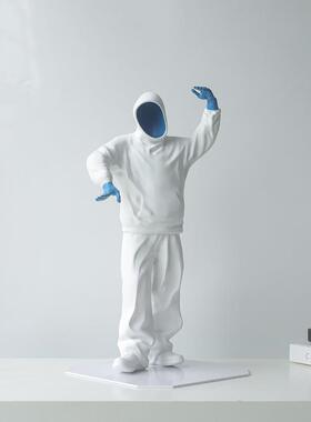 简约抽人物雕塑摆件客厅奢玄关视柜BJ0159家居轻设象计师样板电房