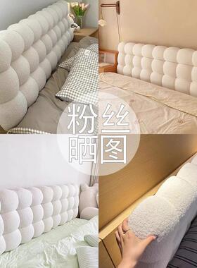 榻y*J床头软包靠改榻米软包床头新款简约202JMH818475大靠枕造床