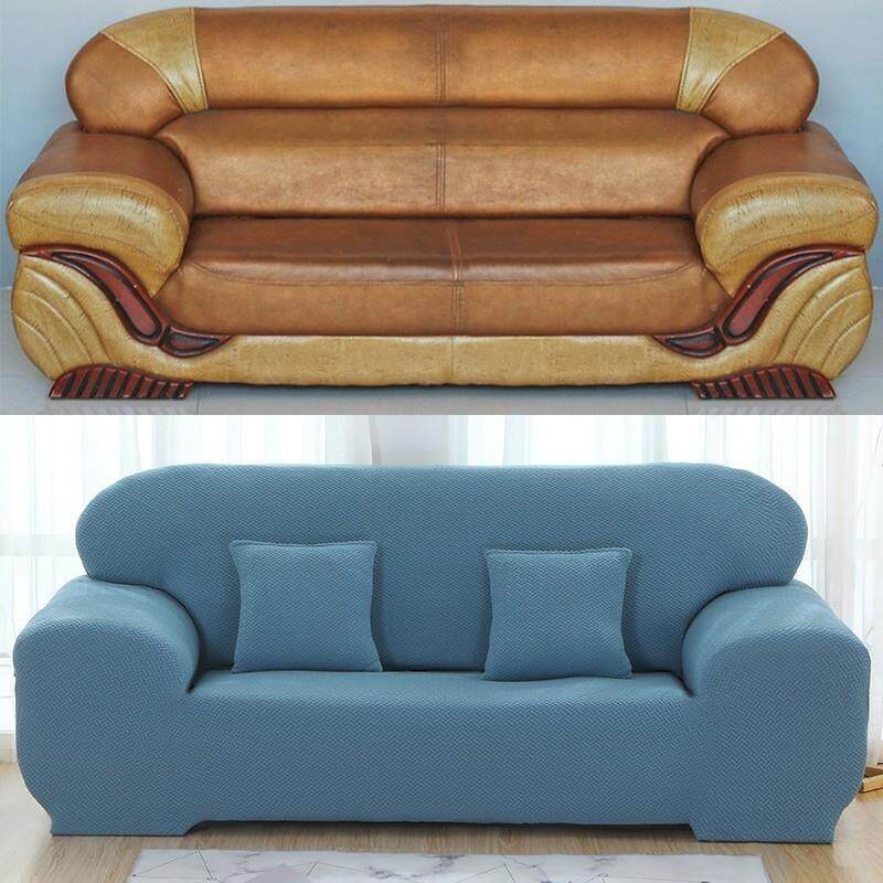爪老式沙发套罩通加CLV2厚全包套205新款四季皮用防猫防尘保护罩