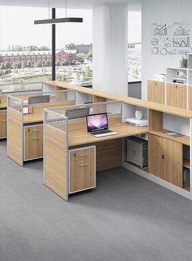 职员办公桌自组断合简约代办公桌椅组合卡现座隔屏风财务BCV桌由