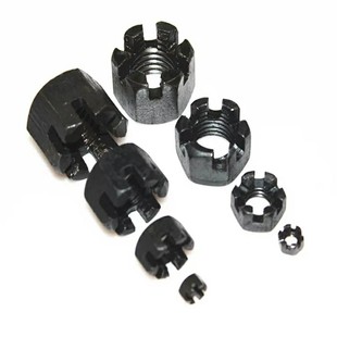 高强度GB6178 M48 加厚开槽螺母槽型螺母开花螺帽M6M8M10M12M14