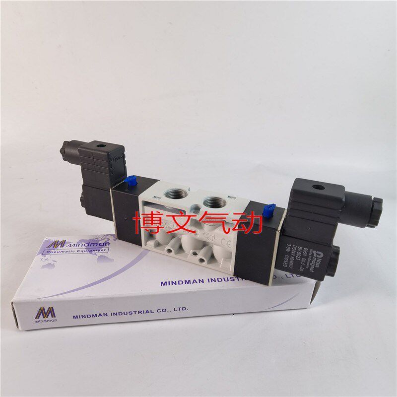 Mindman金器电磁阀MVSC-300-4E2 AC220V DC24V双电控换向阀