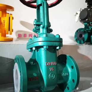 Z41F46衬氟闸阀耐酸碱铸钢法兰碳钢衬胶阀门不锈钢防腐蚀内衬四氟