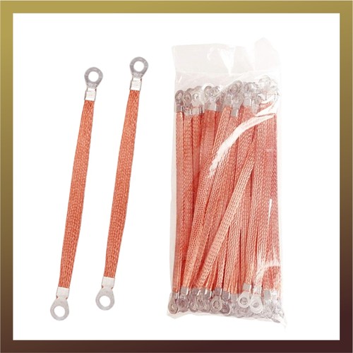 桥架接地线铜编织带铜扁线电箱配电柜过门跨地连接线 2.5/6平方