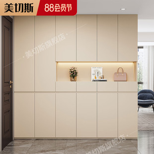 实木鞋柜家用门口入户玄关柜新款2024爆款储P物柜窄版多层超大鞋