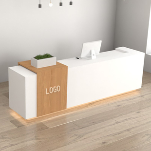 办公桌公司前台接待台收银台服务台教育J机构美容院工作台柜台吧