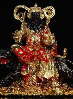 赵公明武财神玄堂赵元帅家用供奉正财神公司开业送礼招财赵公明像