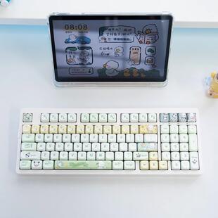 98键盘客制化机械套件97键石子三模无线蓝牙gasket结构麻将音静音