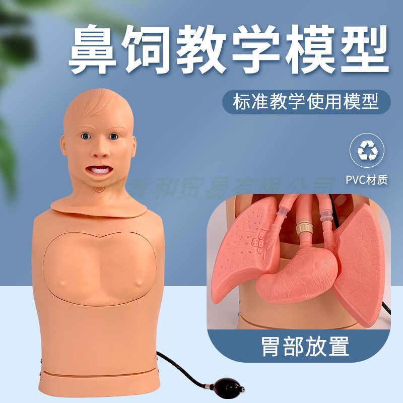 鼻饲模型 教学模型n 护理培训练习 高级鼻胃管与气管护理训练模型