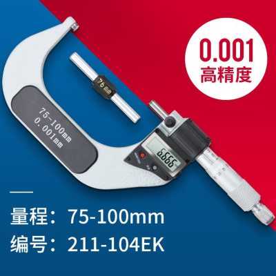 新数显外径千分尺量l具025mm 高精度0001工业级外经螺纹千分尺品