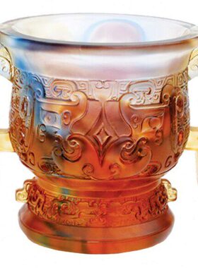 古法琉璃YL琉璃D-003 财尊 招财书房办公室摆件商务礼品