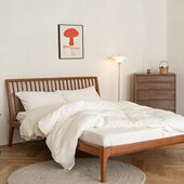 山隐造物生活1.5床垫黄麻 可拆洗薄硬垫1.8米 可拆洗