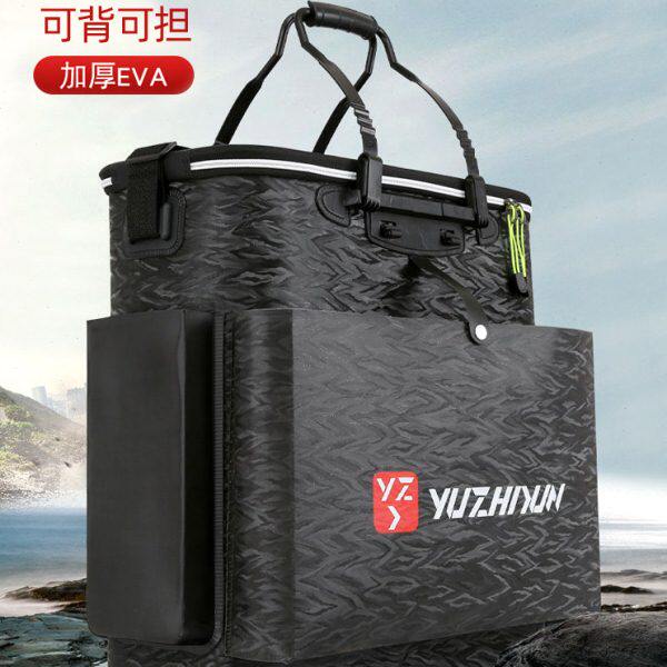 多功能钓鱼桶渔具包双肩背钓鱼箱装鱼桶加厚活鱼桶防水耐磨鱼护桶
