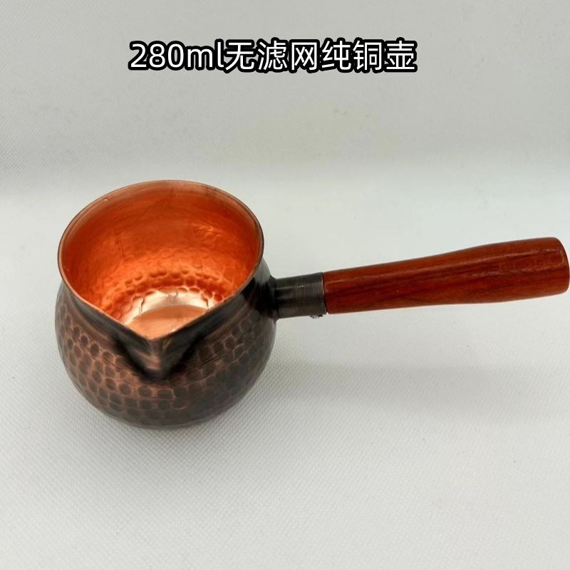 纯铜茶壶西北罐罐煮茶炉手工加厚C公道杯铜罐分茶器加热迷你电热
