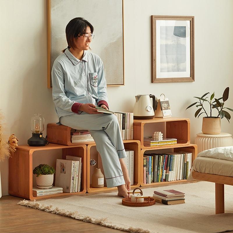 自由组合格OXS子架柜创意边几角自由组合柜书储物方格柜几子实木