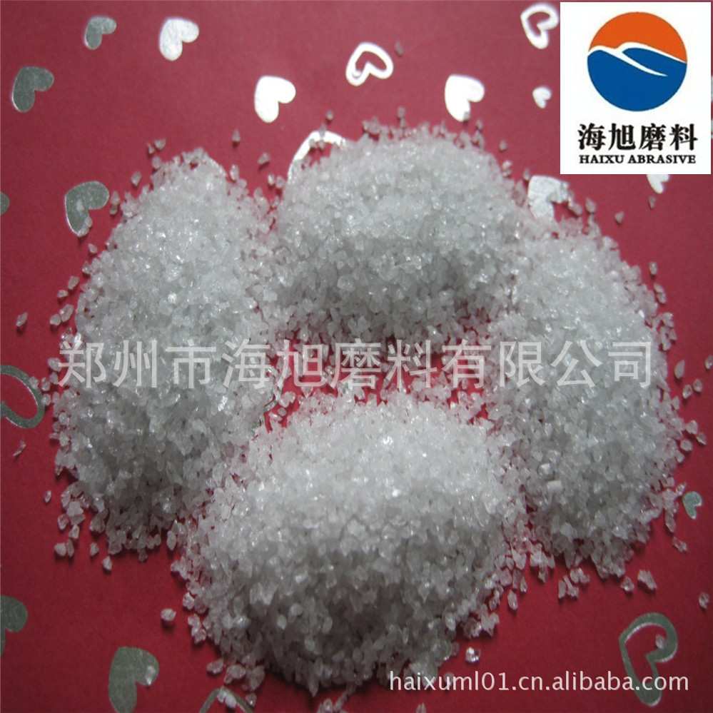喷砂机专用白刚玉砂36目玻璃亚克力喷砂白刚玉磨料便宜的白刚玉砂