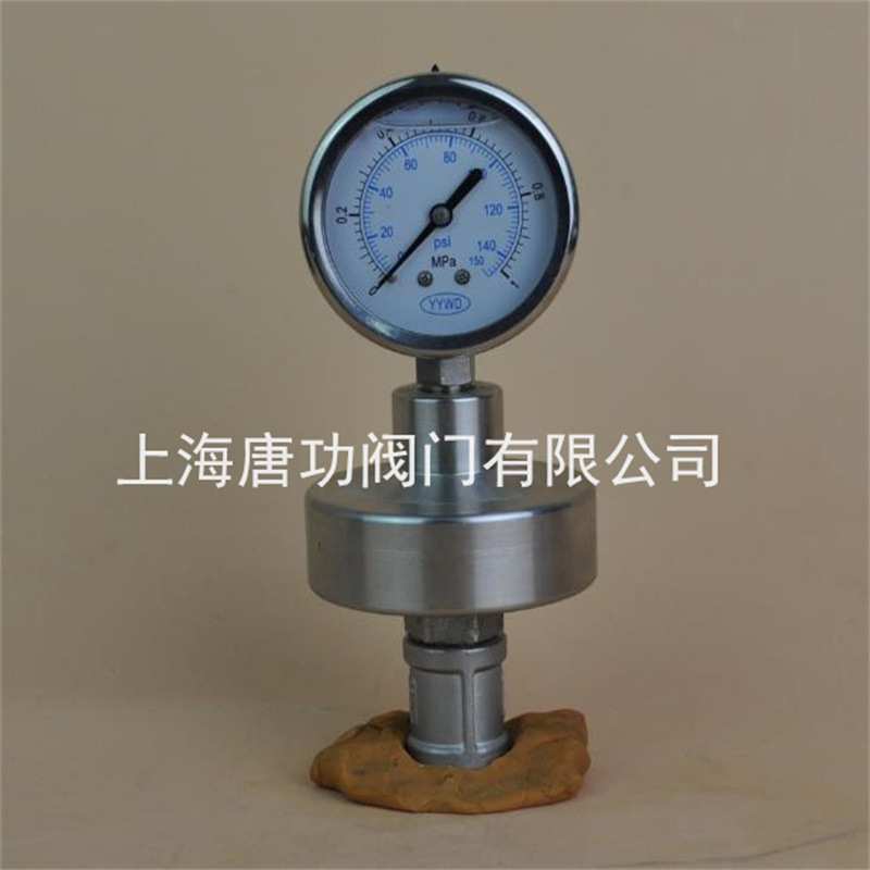 PP全塑料防腐隔膜压力表20mmDN15 4分内丝连接耐腐蚀耐震耐温80度