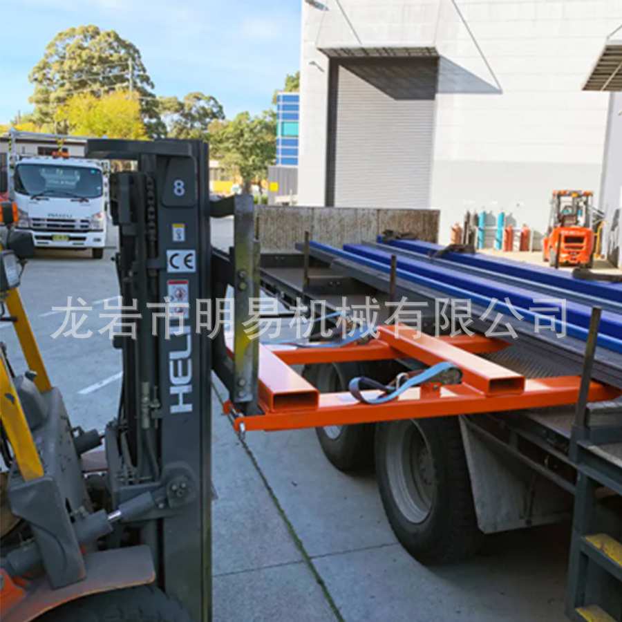 叉车配套LCP长型搬运车狭窄空间运输钢材木材水管长条叉车属具厂