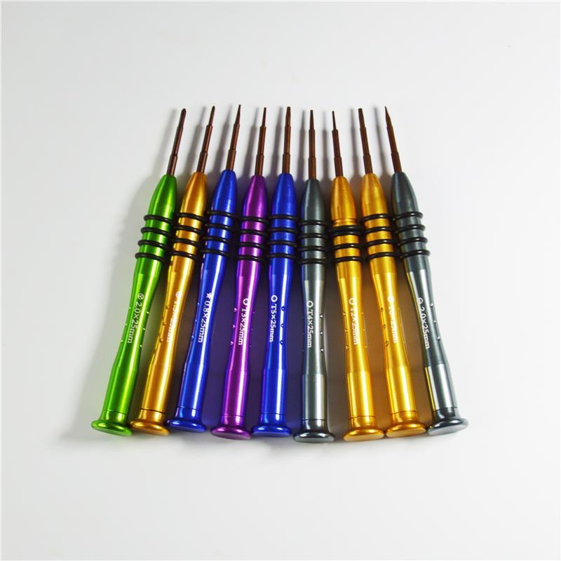 s2铝合金钢 十字一字T2T3T4T5T6六角梅花螺丝刀 手机拆机工具起子