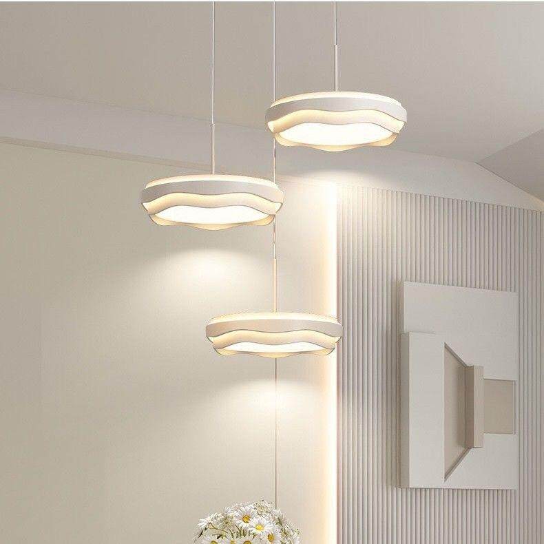 现代厅创839奶油风餐桌饭厅三头长条灯全光谱护台眼吧客意灯餐厅,家装灯饰光源,智能吊灯,淘宝优惠券,粉丝福利购,淘宝优惠卷