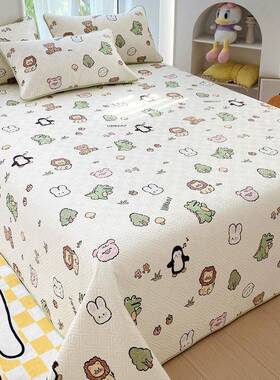 榻榻米床盖202新款单人面学RWQ5生宿舍双床单三件套