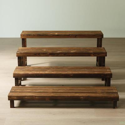 碳木化质花架阶梯式室内客天厅户外露庭防院长条凳腐简约无品牌/