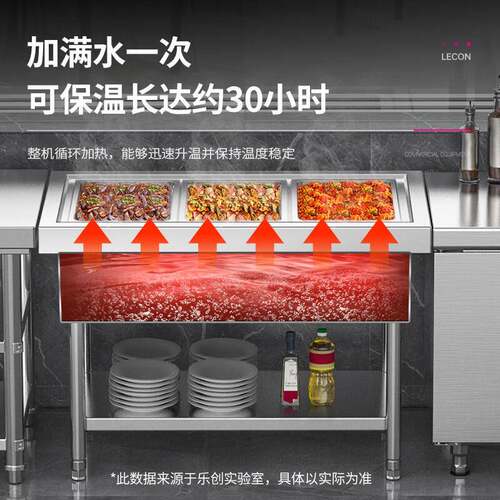 商用售饭台295温快餐车不锈钢电热池立汤式大容量LC-GSAT保005
