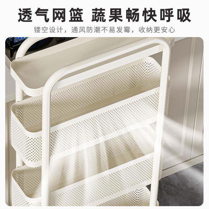置架厨房多功缝能冰夹物箱缝隙收纳柜蔬菜篮子窄卫生间移动小JA57