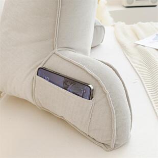 单床头靠垫大靠背软垫护腰发睡觉抱枕办沙QJ公学室孕妇宿舍生靠枕