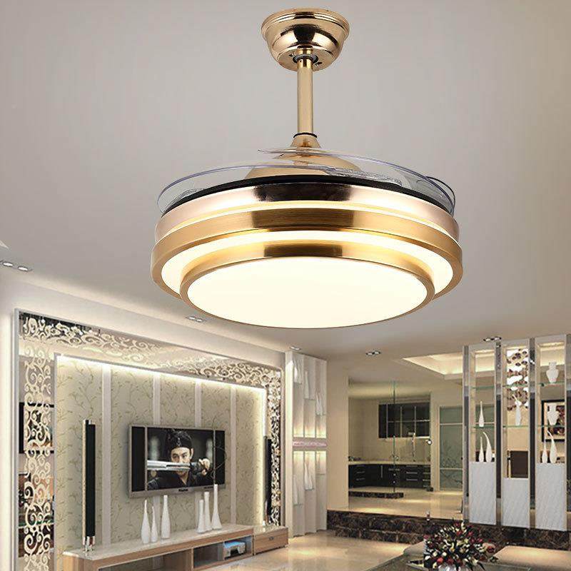 l风d隐形扇灯超亮吊扇灯带风扇吊室灯e简约客厅卧餐26厅灯厂家