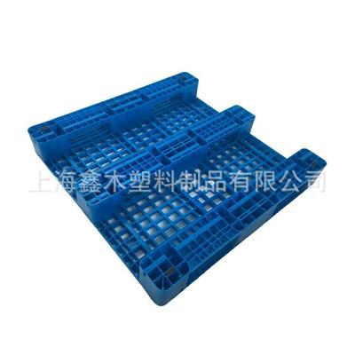 川托字盘121网格0塑料栈板货架叉车JFC卡板可钢管四加面进叉蓝色