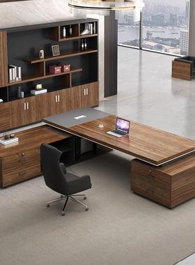 老板人办公桌办公家具领导桌电椅组办公室单板式大班合台经OMJ-LB