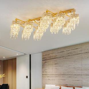 欧式 厅客吸灯中灯山饰轻奢餐579厅吊顶灯吸顶灯现代别墅大厅主卧