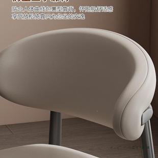 餐轻椅家用奢感厅茶客桌椅餐2厅黑色凳子025新款ZMQ靠背餐桌椅子