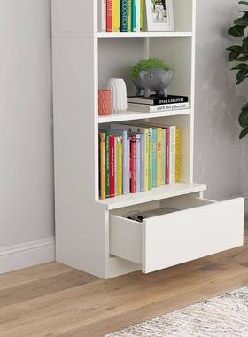 落地书架多层储柜柜客厅角落靠墙54231置物物架学生易家用简书收