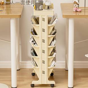 架旁收纳侧桌下小推车书本学生边P677H888书落桌书桌书架移动收纳